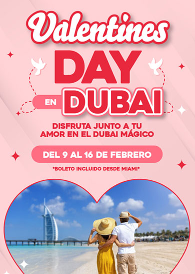 Tour Valentine day a Dubai desde Miami