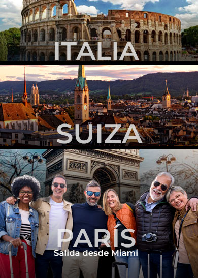 Grupo Italia y Suiza con Paris