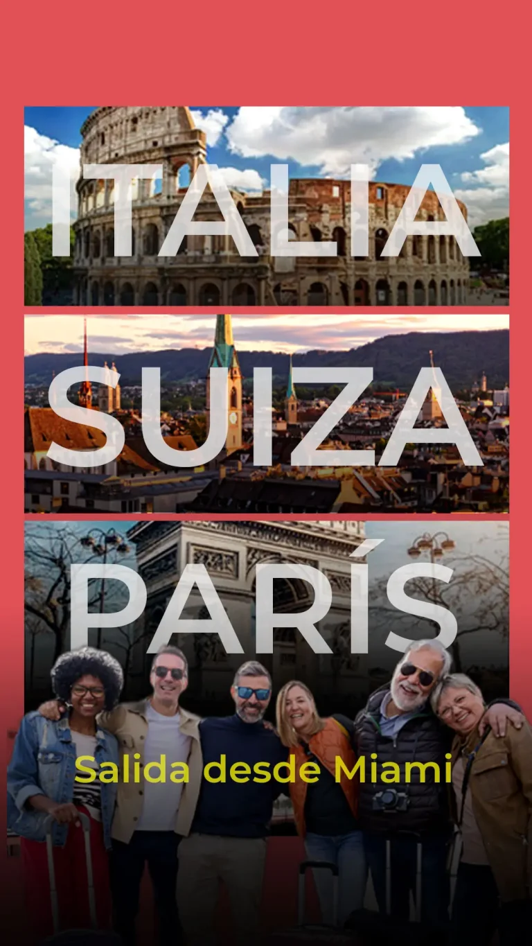 Tour a Italia Suiza y Paris Marzo 2026