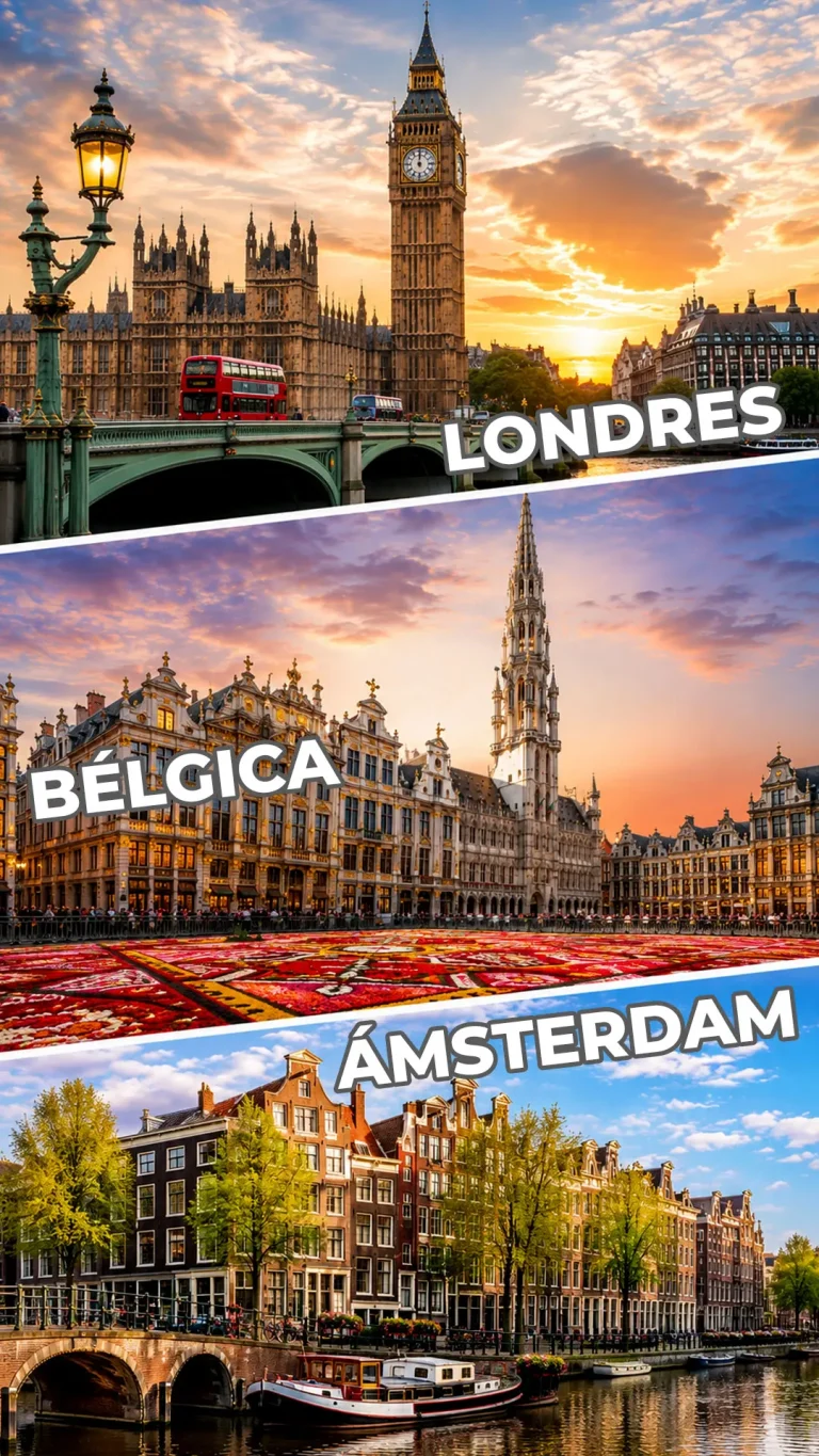 Tour Londres con Belgica y Amsterdam