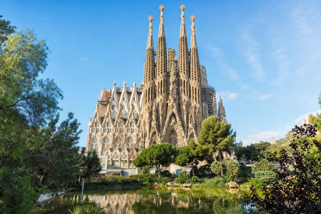 Basílica de la Sagrada Familia en Barcelona, España